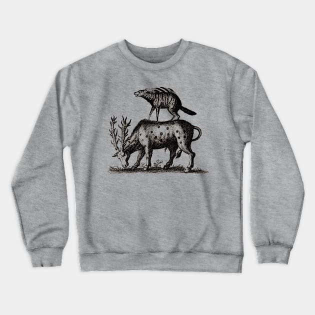 Lobo Loba (black) Crewneck Sweatshirt by HRNDZ